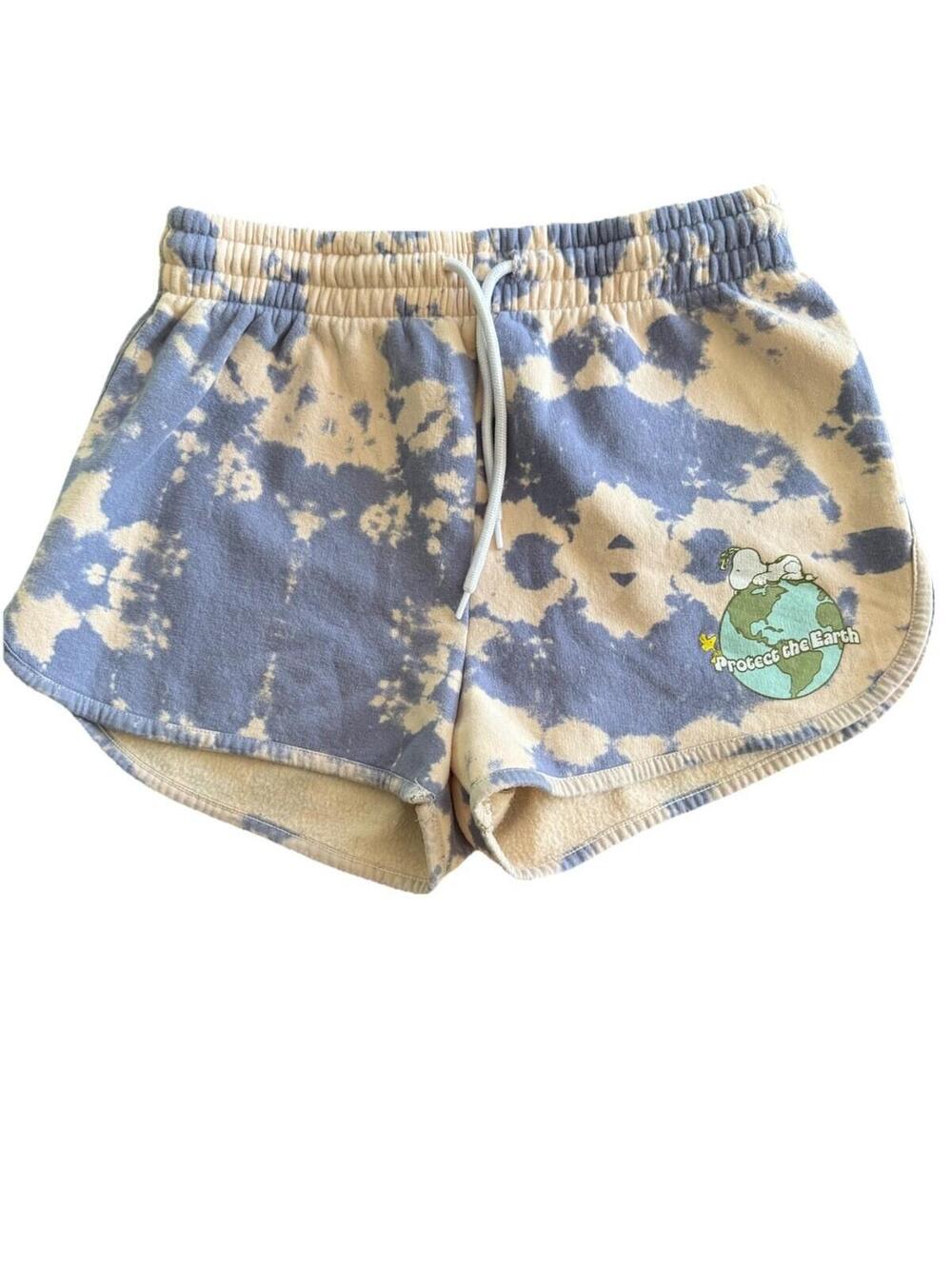 Peanuts Snoopy Shirt And Shorts Set Size Medium Earth Day 100% Cotton - Picture 4 of 9